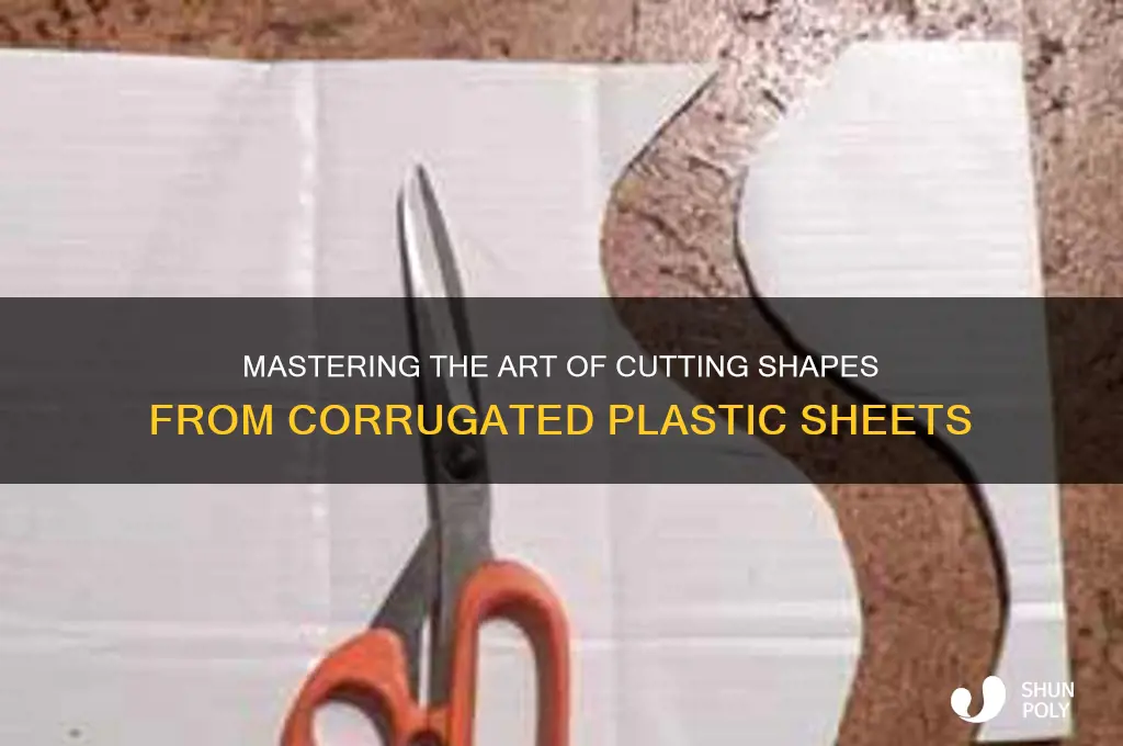 how to cut shape out of corrugated plastic