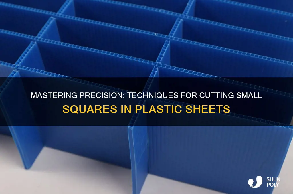 how to cut small squares in plastic