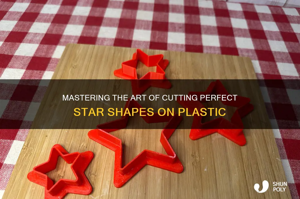 how to cut star shape on plastic