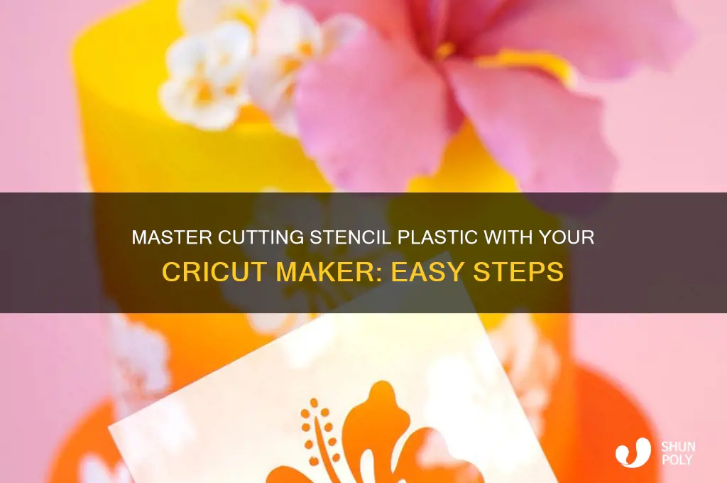 how to cut stencil plastic with cricut maker