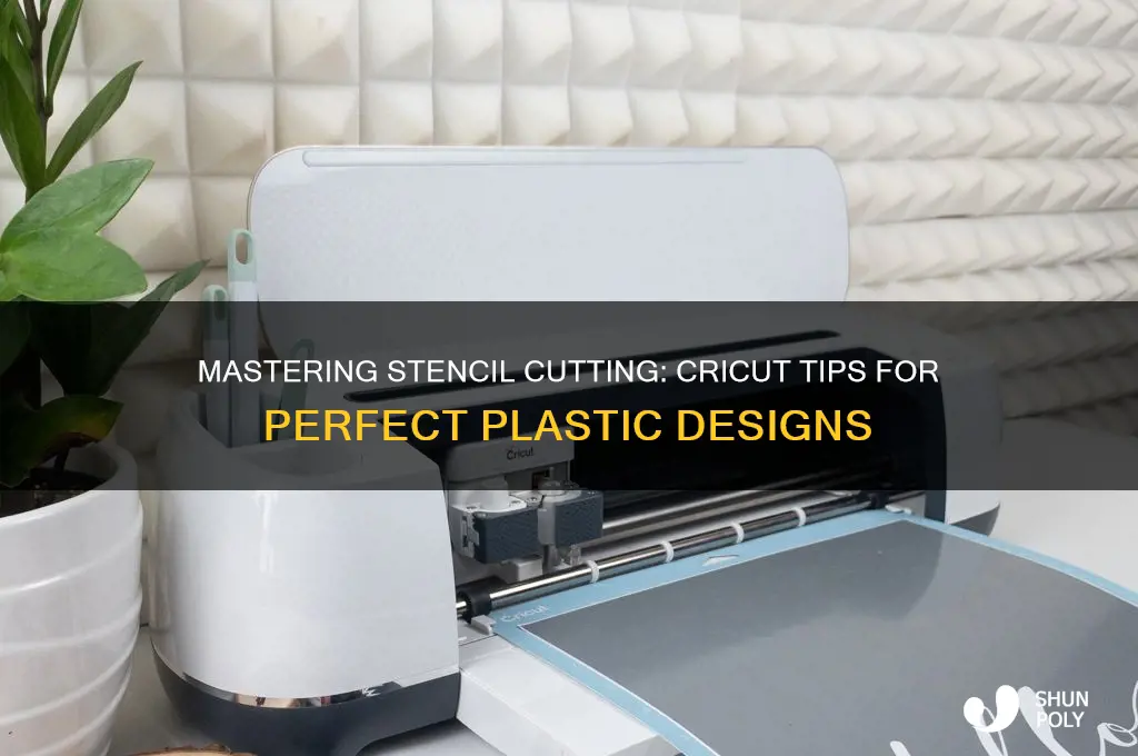 how to cut stencil plastic with cricut