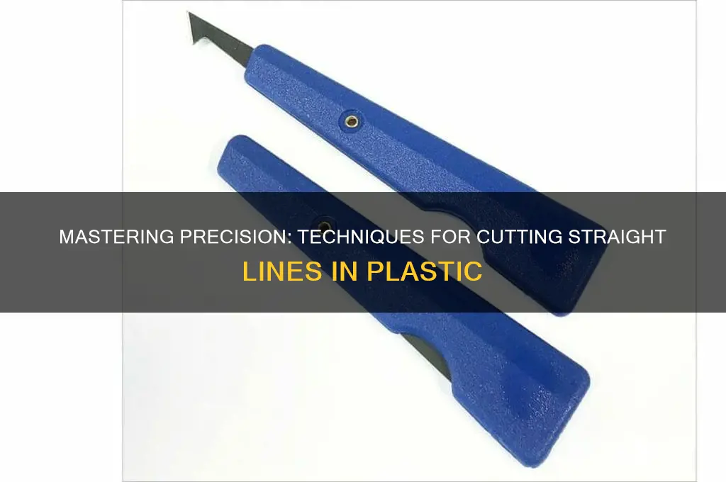 how to cut straight lines in plastic