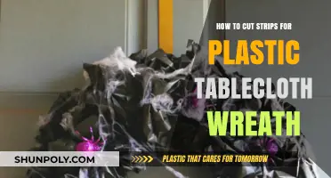 Crafting a Plastic Tablecloth Wreath: Easy Strip-Cutting Guide