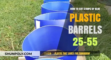 Cutting Blue Plastic Barrels: A Guide to Creating Strips 25-55 Gallons