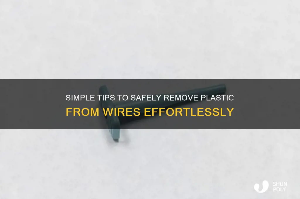 how to cut the plastic off a wire easy