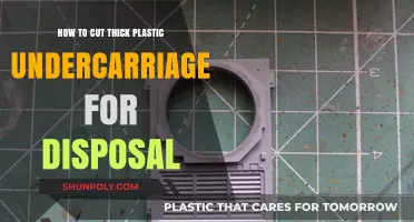 Efficiently Cutting Thick Plastic Undercarriage for Safe and Easy Disposal