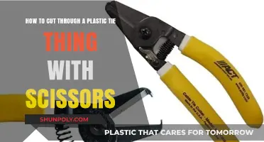 Quickly Snip Through Plastic Ties: A Scissors Cutting Guide