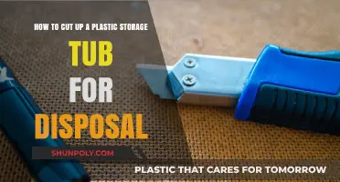 Efficiently Disposing of Plastic Storage Tubs: A Step-by-Step Cutting Guide