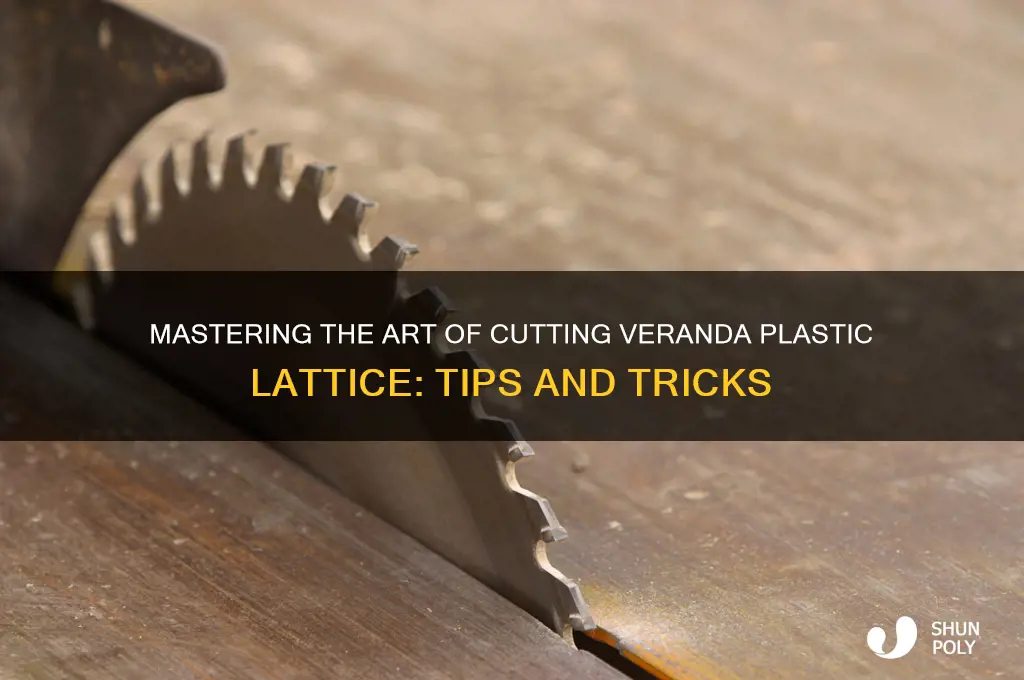 how to cut veranda plastic lattice