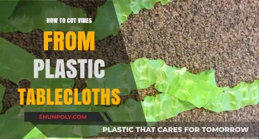 Creative DIY: Cutting Vines from Plastic Tablecloths for Decor