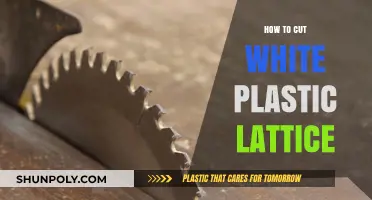 Easy Guide to Cutting White Plastic Lattice for DIY Projects