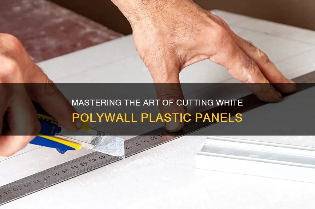 how to cut white polywall plastic panel