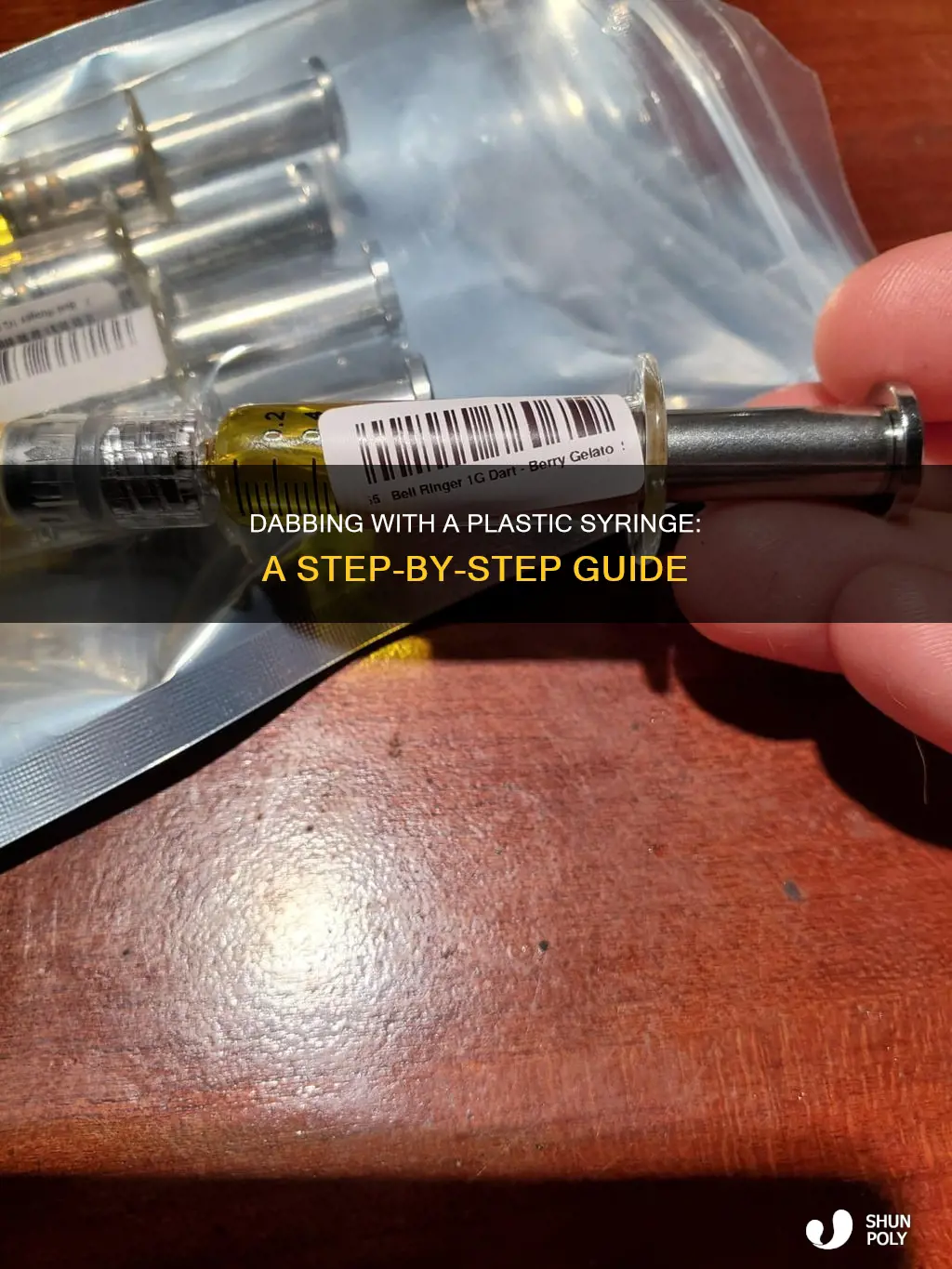 how to dab with plastic syringe