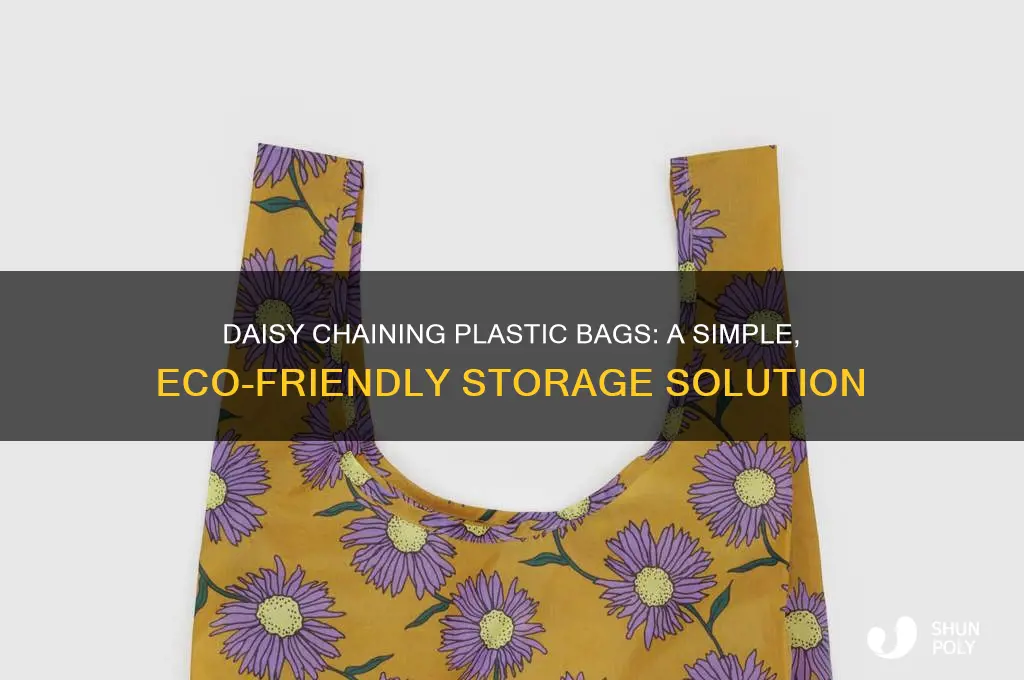 how to daisy chain plastic bags