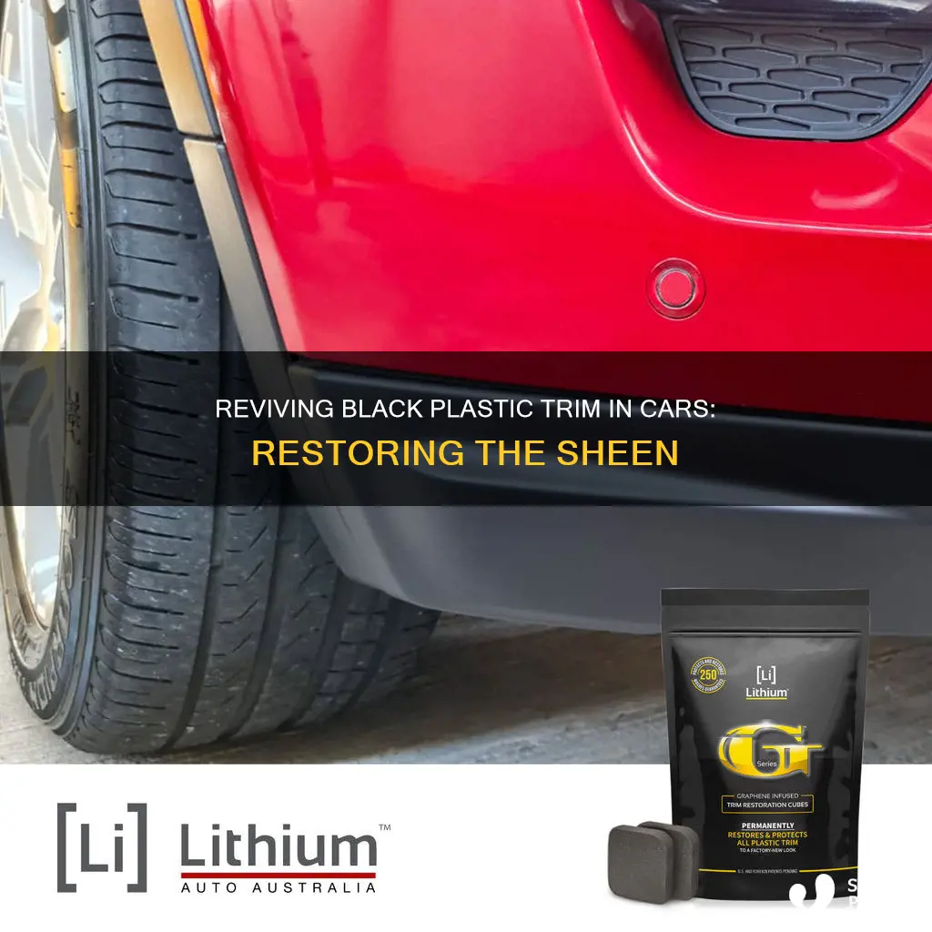 how to darken black plastic in car