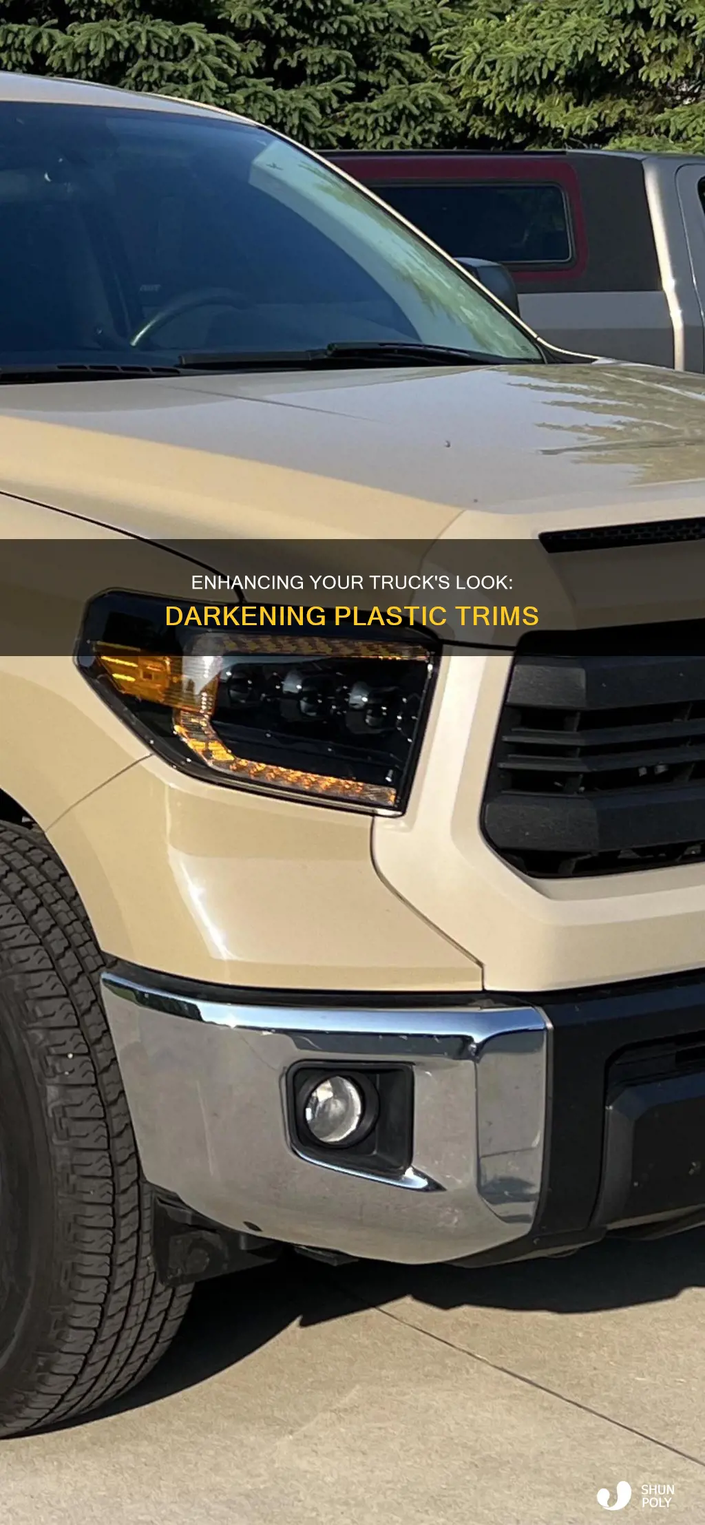 how to darken plastic on truck