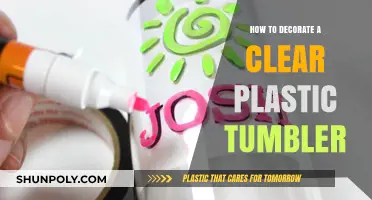 Creative Ways to Personalize and Decorate Clear Plastic Tumblers