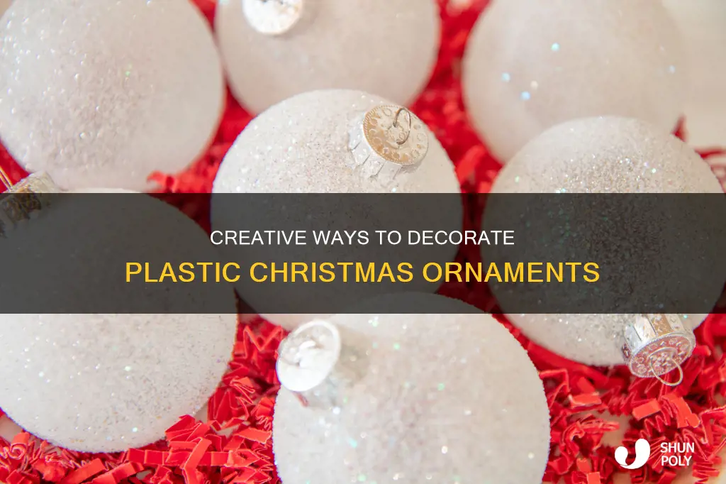 how to decorate a plastic christmas ornament