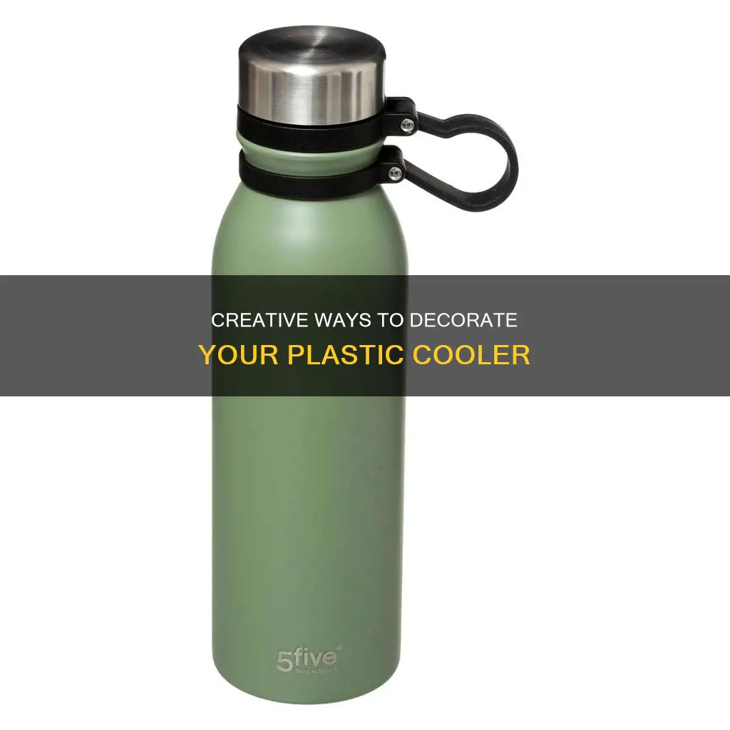 how to decorate a plastic cooler
