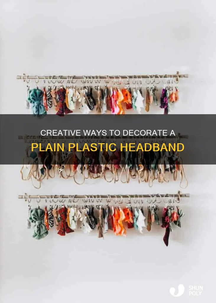 how to decorate a plastic headband