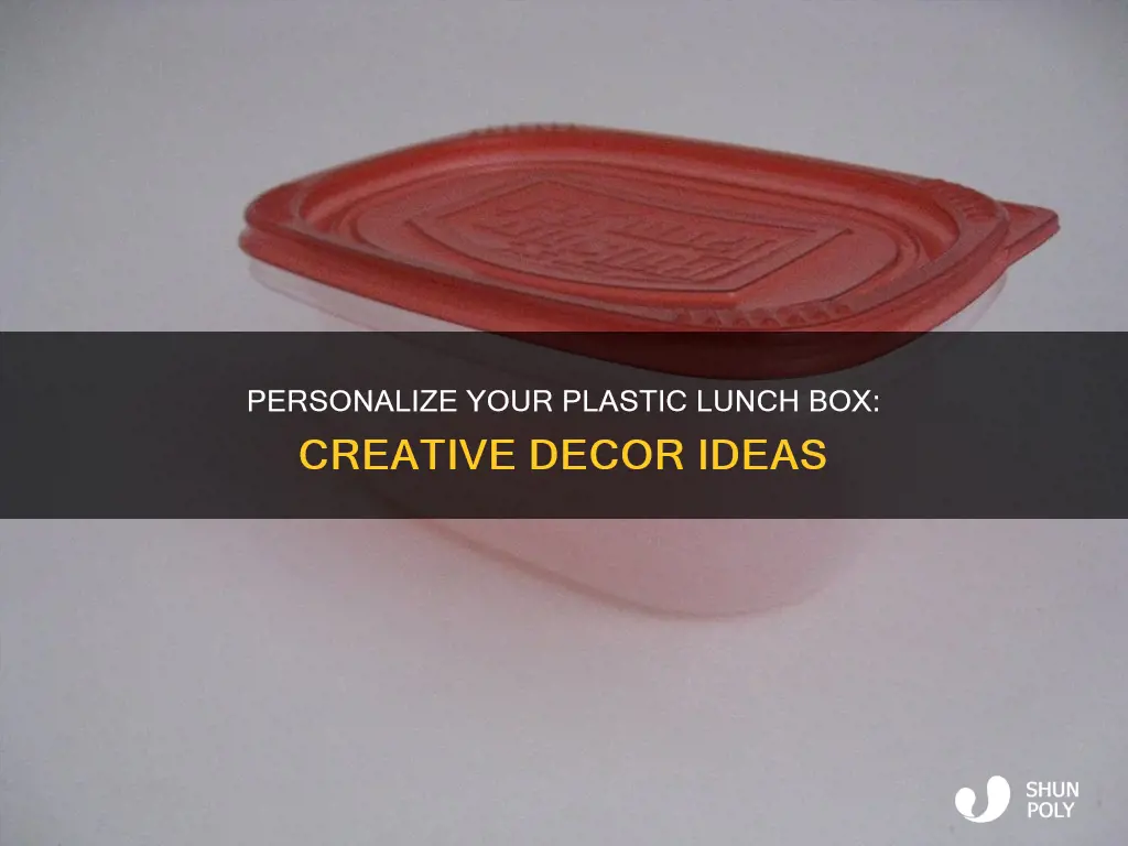 how to decorate a plastic lunch box