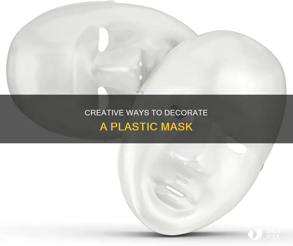 how to decorate a plastic mask