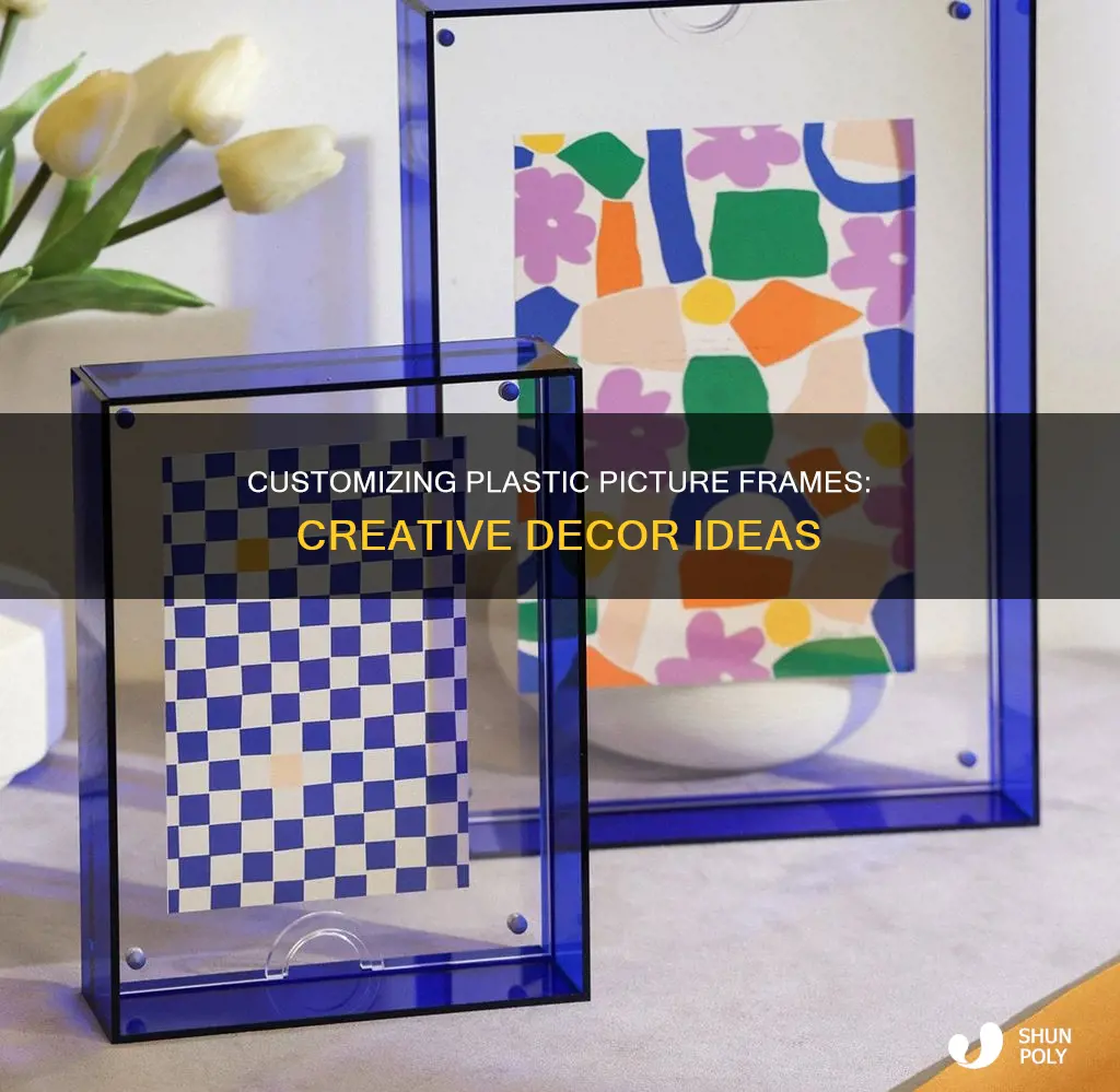 how to decorate a plastic picture frame