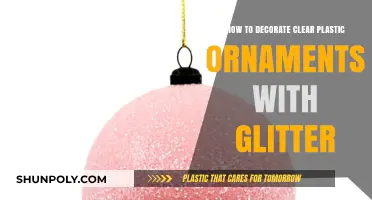 Sparkle Up Your Holidays: Glitter Decorating Clear Plastic Ornaments Guide