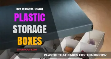 Creative Ways to Decorate Clear Plastic Storage Boxes for Style and Function