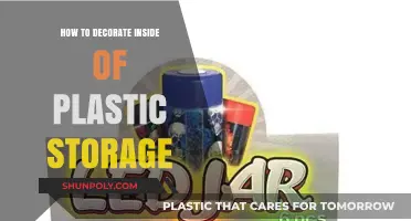 Creative Ways to Decorate Inside Plastic Storage