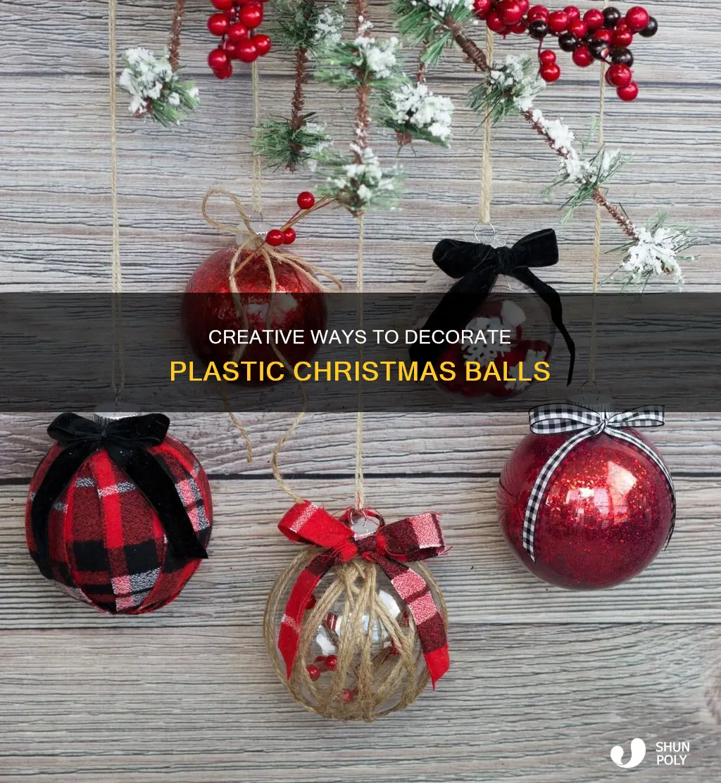 how to decorate plastic christmas balls
