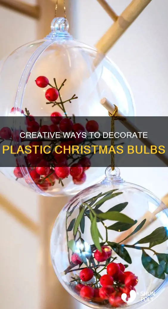 how to decorate plastic christmas bulbs