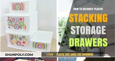 Creative Ways to Decorate Plastic Stacking Storage Drawers