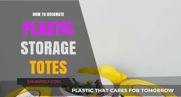 Creative Ways to Decorate Plastic Storage Totes