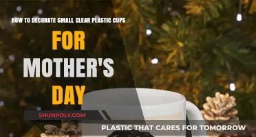 Creative Mother's Day Cup Decor: Small Clear Plastic Ideas