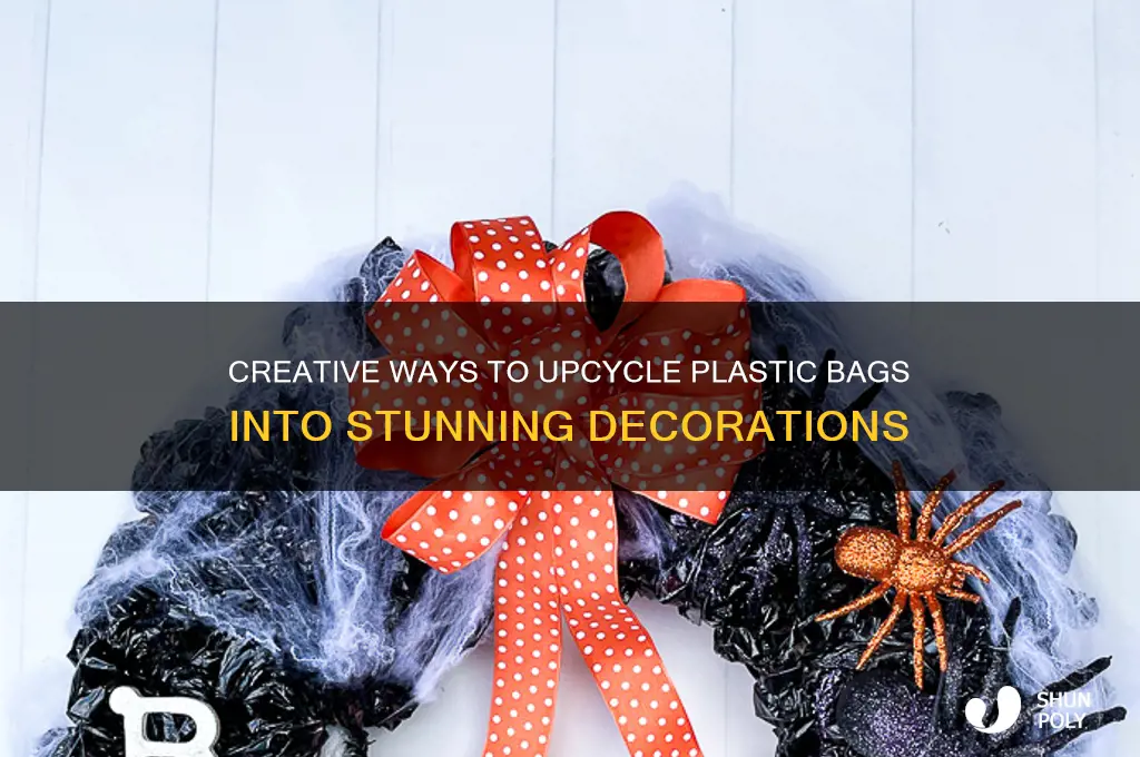 how to decorate waste plastic bags