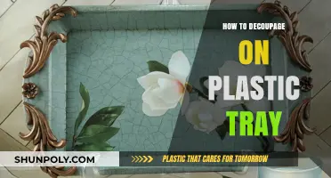 Transforming Plastic Trays: Decoupage Artistry