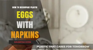 Transforming Plastic Eggs with Napkin Decoupage