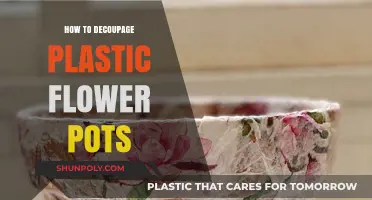 Transforming Plastic Flower Pots with Decoupage