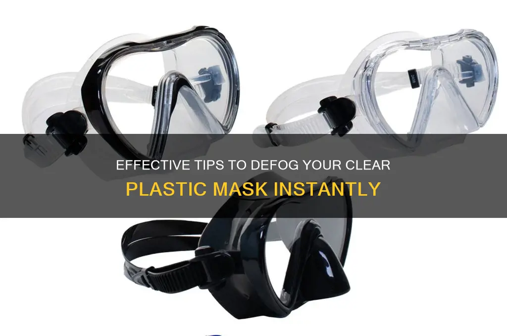 how to defog clear plastic mask