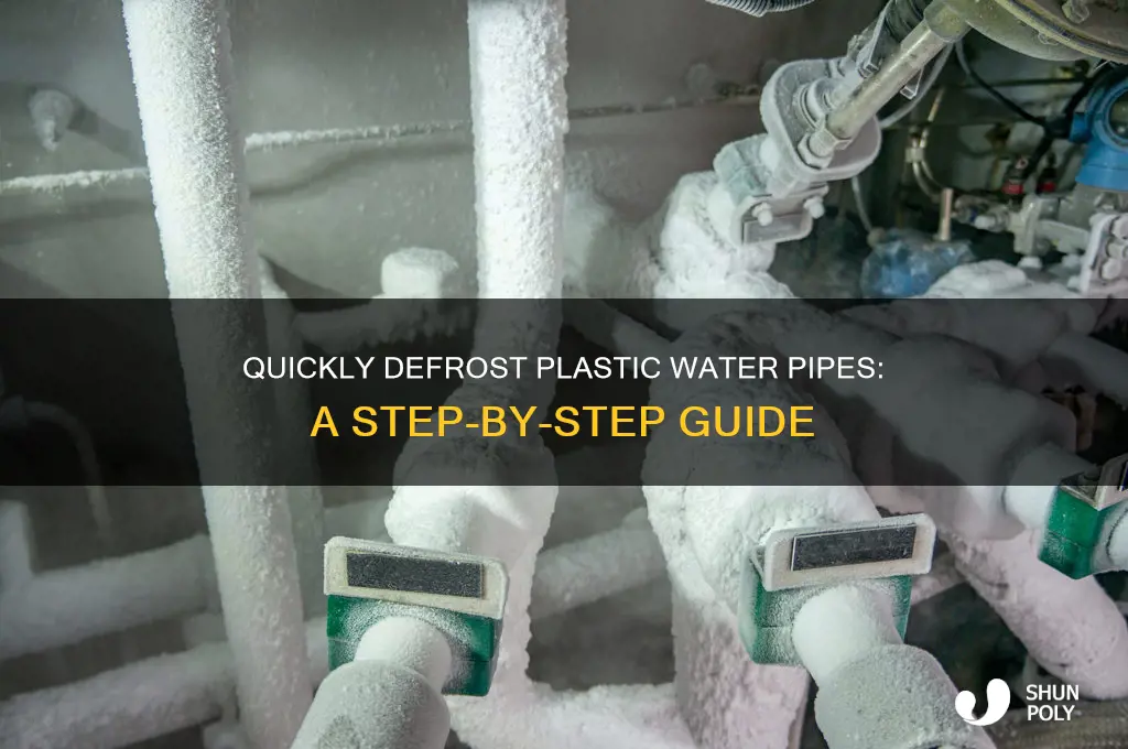 how to defrost plastic water pipes