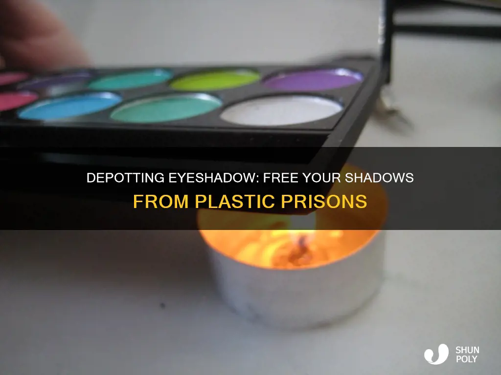 how to depot eyeshadow from plastic palette