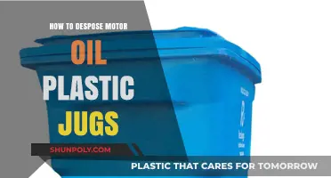 Dispose of Motor Oil Plastic Jugs the Right Way