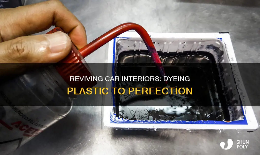 how to die color of interior plastic