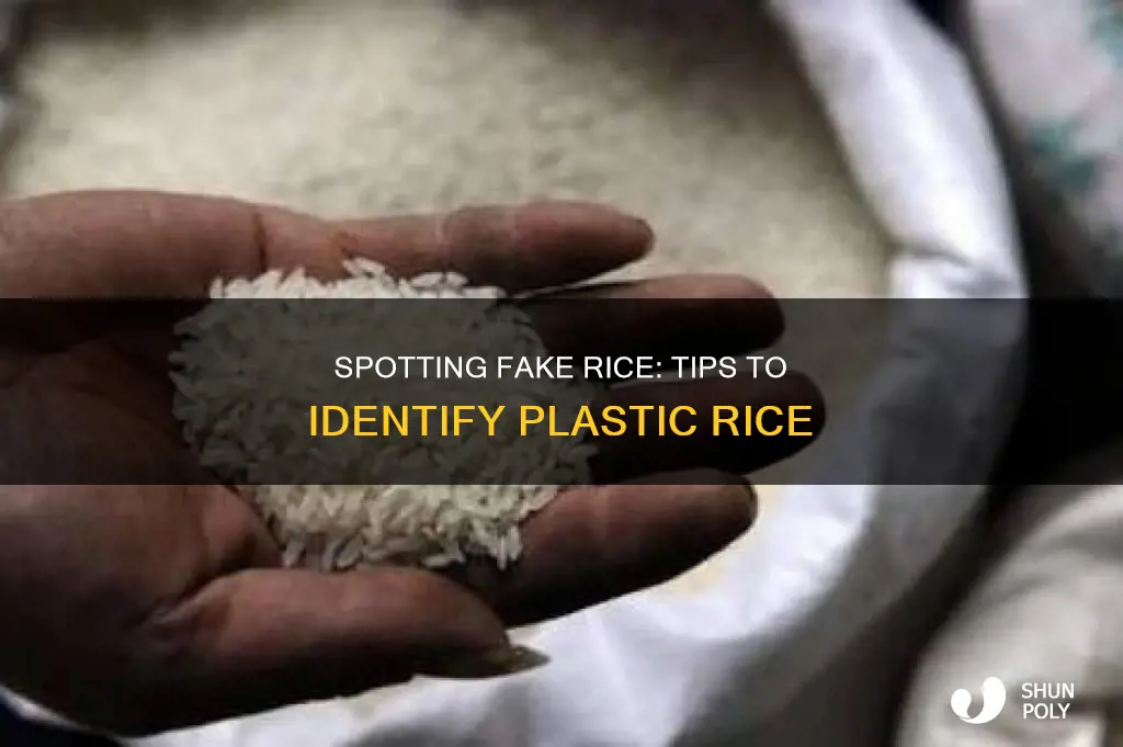 how to differentiate between plastic rice