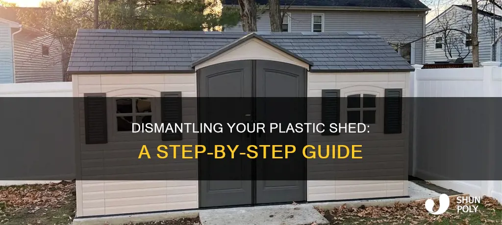 how to disassemble a plastic shed