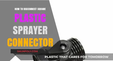 Quickly Disconnecting a Square Plastic Sprayer Connector