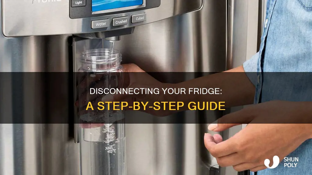 how to disconnet plastic refridgerater line