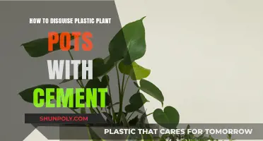 Creative Cement Makeover: Disguising Plastic Plant Pots