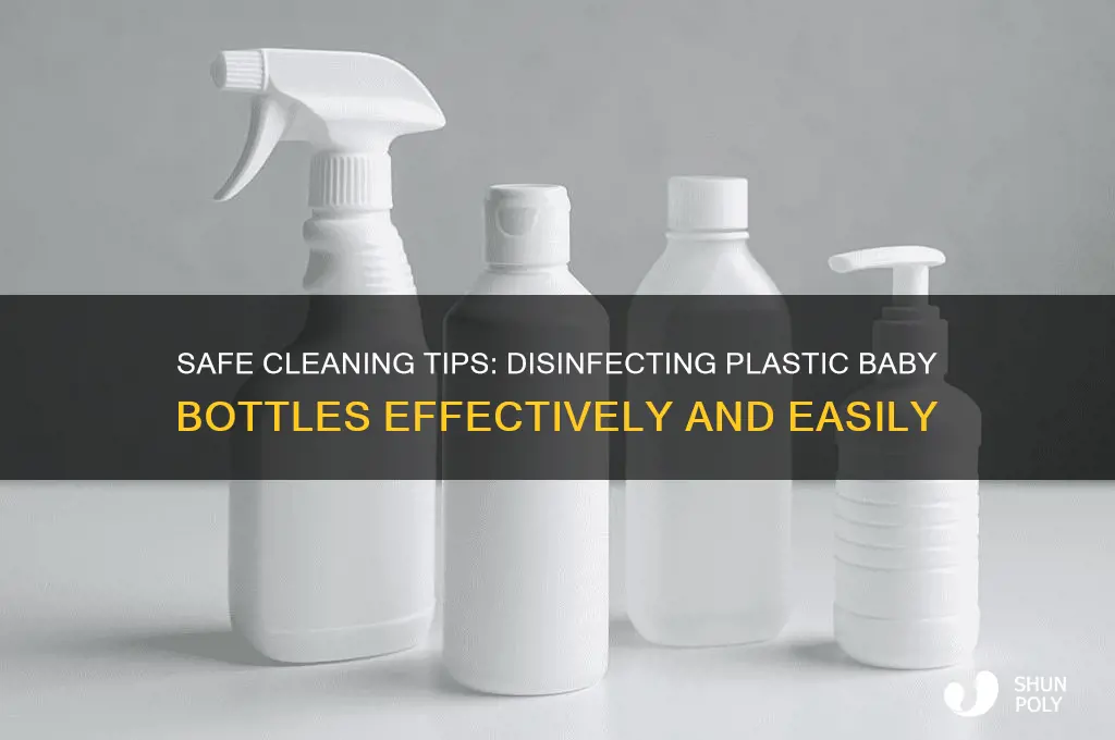 how to disinfect plastic baby bottles